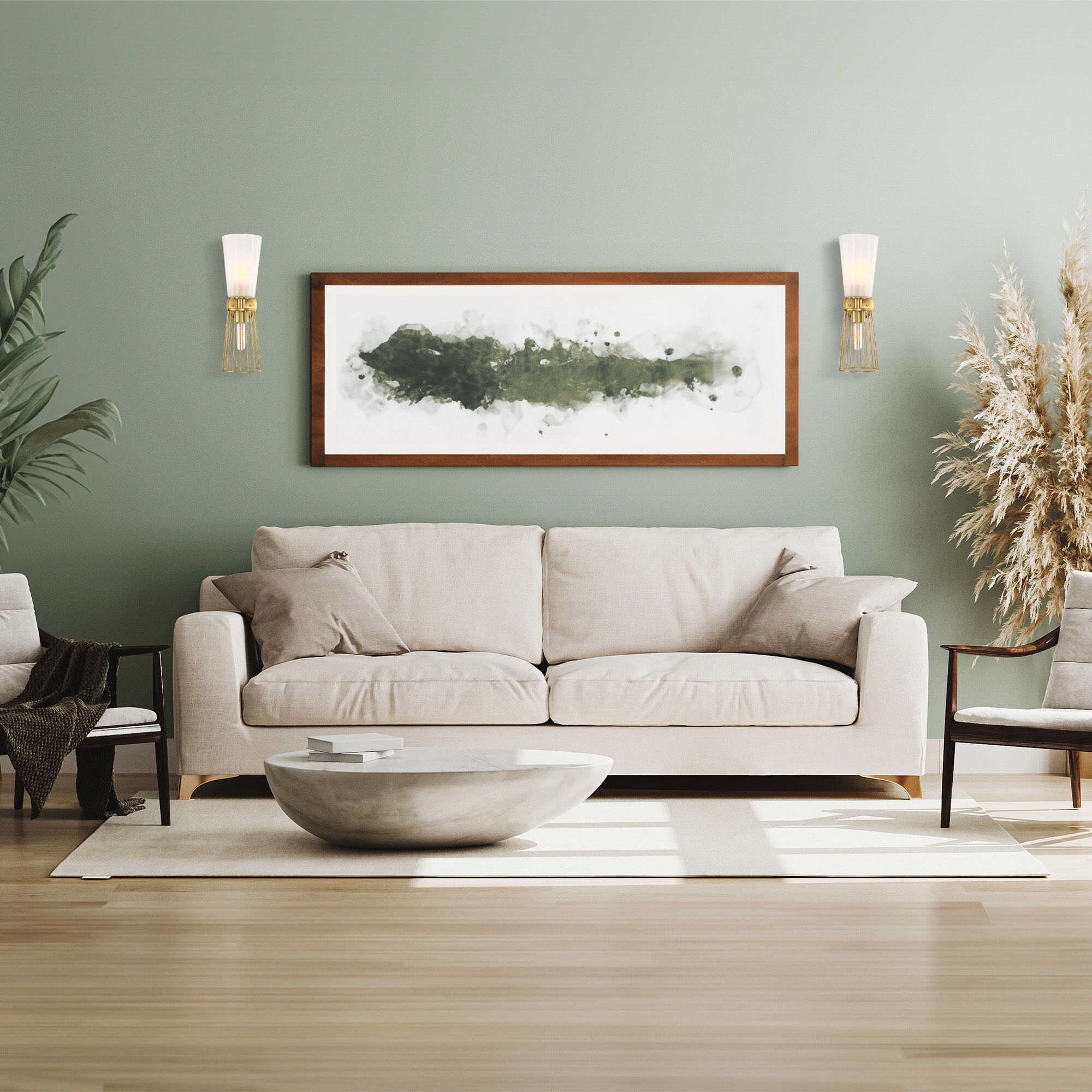 Liana 2 Light 6 inch Brushed Gold Wall Sconce Wall Light